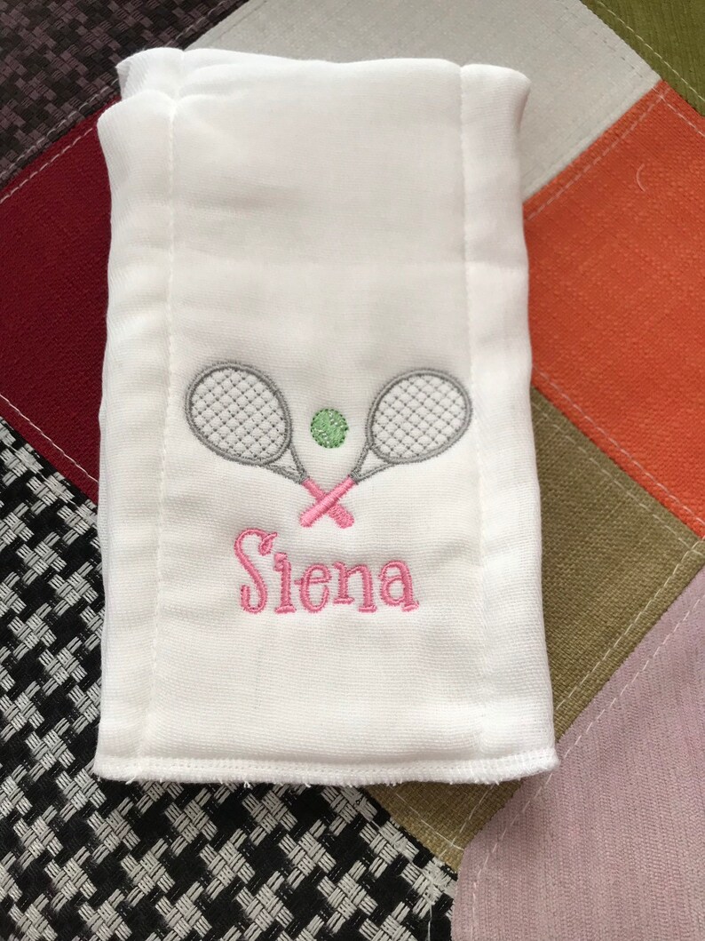 Personalized Embroidered Burp Cloth monogrammed
