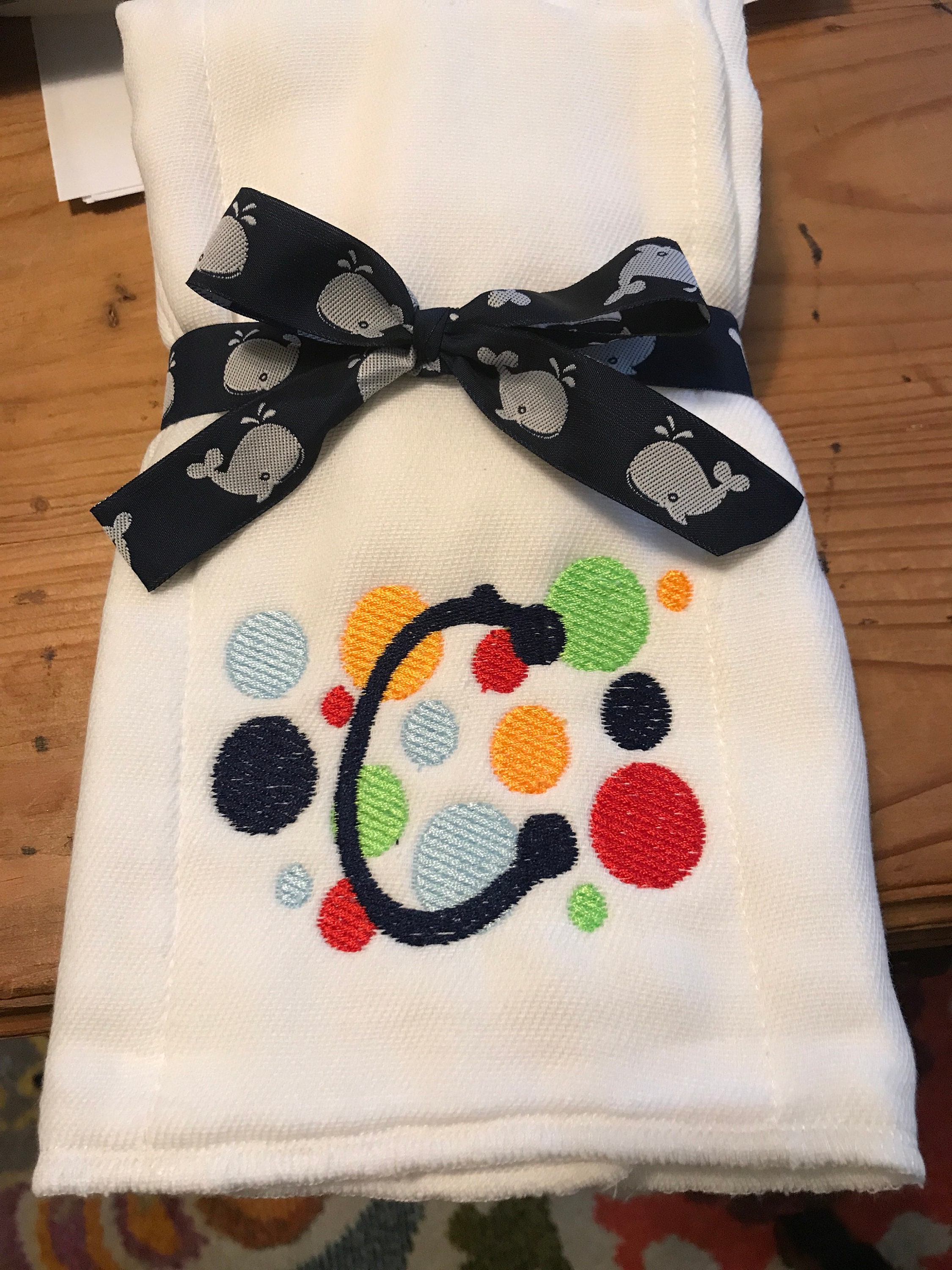 Personalized Embroidered Burp Cloth Monogrammed Etsy UK