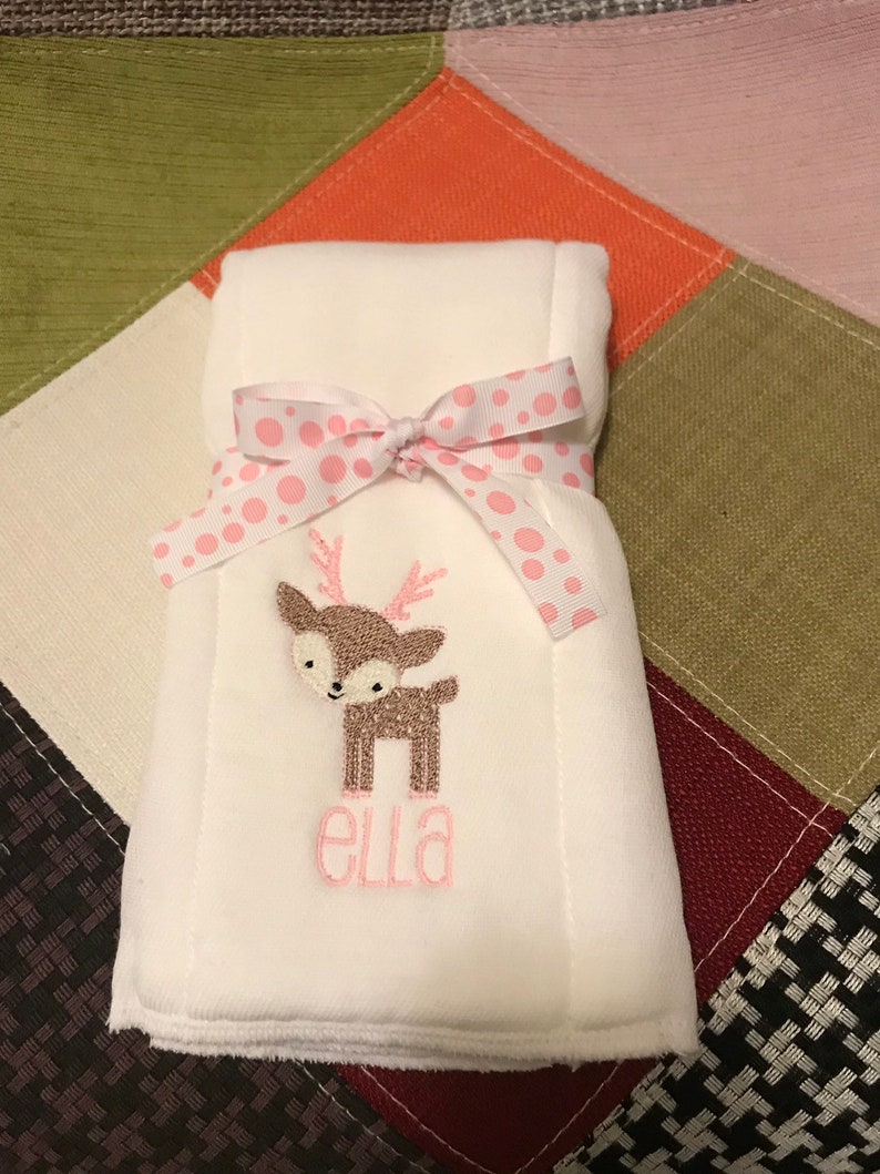 Personalized Embroidered Burp Cloth monogrammed Etsy