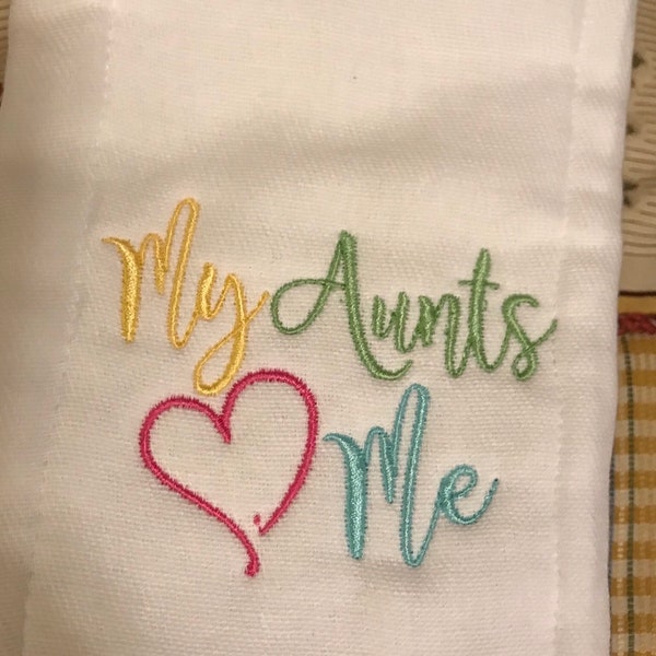 Personalized Embroidered Burp Cloth monogrammed