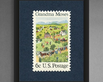 Impresión artística de la abuela Moses: póster de arte popular estadounidense