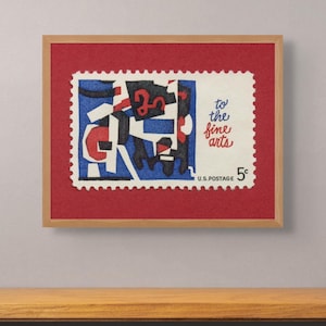 To The Fine Arts Print, Kunstbildungsdruck, Kunstbildungsplakat 5c Stempel 1964 - Druck in Museumsqualität