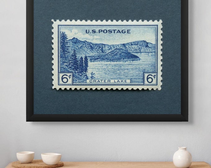 Crater Lake National Park 1934 Stamp Art Print: Museum-Quality