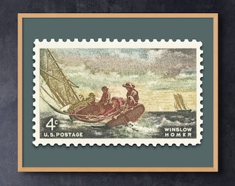 Winslow Homer 1962 4c Stamp - Museum-Quality Print (14 x 11in) No Frame