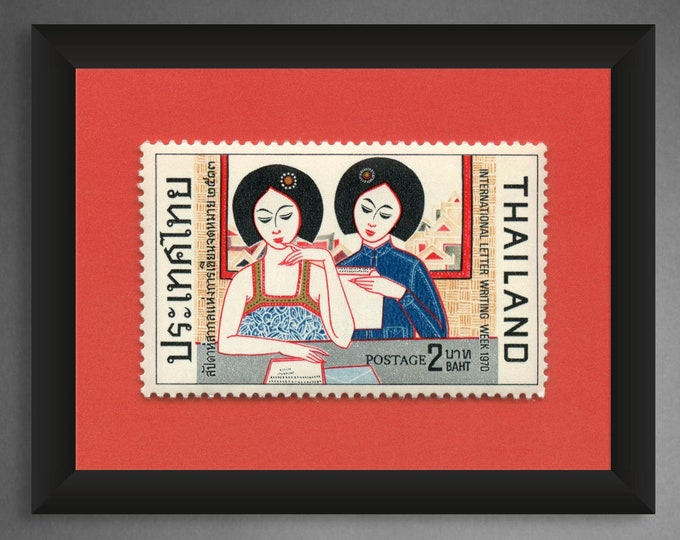 Thailand Postage Stamp Art Print: International Letter Writing Week