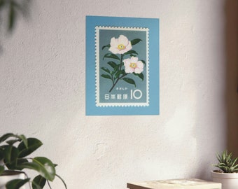 Camellia Sasanqua Japan 1961 Stamp - Museum-quality Print - Etsy