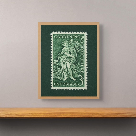 1958 Gardening & Horticulture Stamp Art Print - Museum Quality
