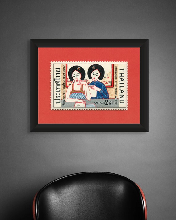 Thailand Postage Stamp Art Print: International Letter Writing Week