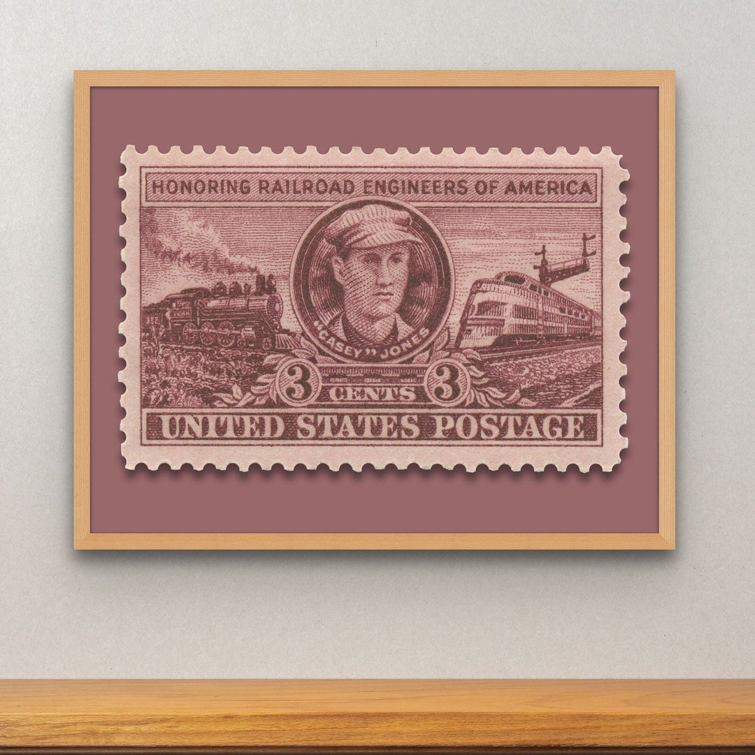 Honoring Railroad Engineers of America 3c Stamp 1950 Etsy