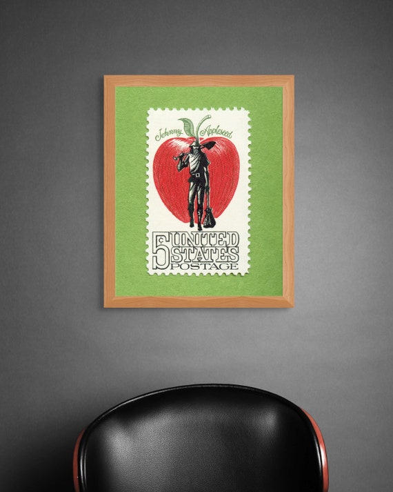 Johnny Appleseed Stamp Art Print: Museum-Quality Wall Decor