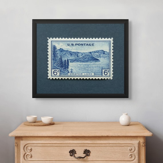 Crater Lake National Park 1934 Stamp Art Print: Museum-Quality