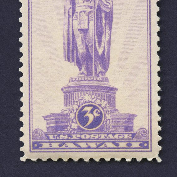 King Kamehameha Hawaii 1937 Stamp Art Print: Museum-Quality Wall Decor