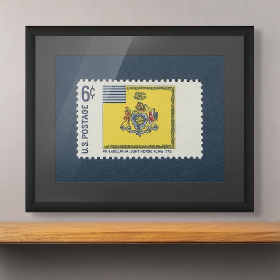 Philadelphia Light Horse Flag Stamp Art Print - Museum Quality