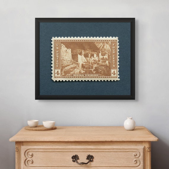 Mesa Verde National Park Print: Vintage 1934 Stamp Art