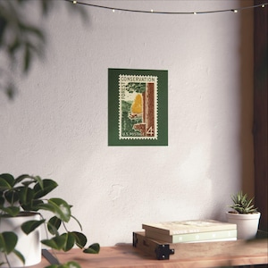 Forest Conservation Stamp Art Print: bosbouwposter 1958 9" x 11"