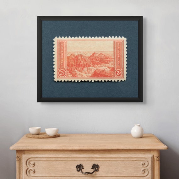Grand Canyon Stamp Art Print: 1934 National Parks, Museum Quality