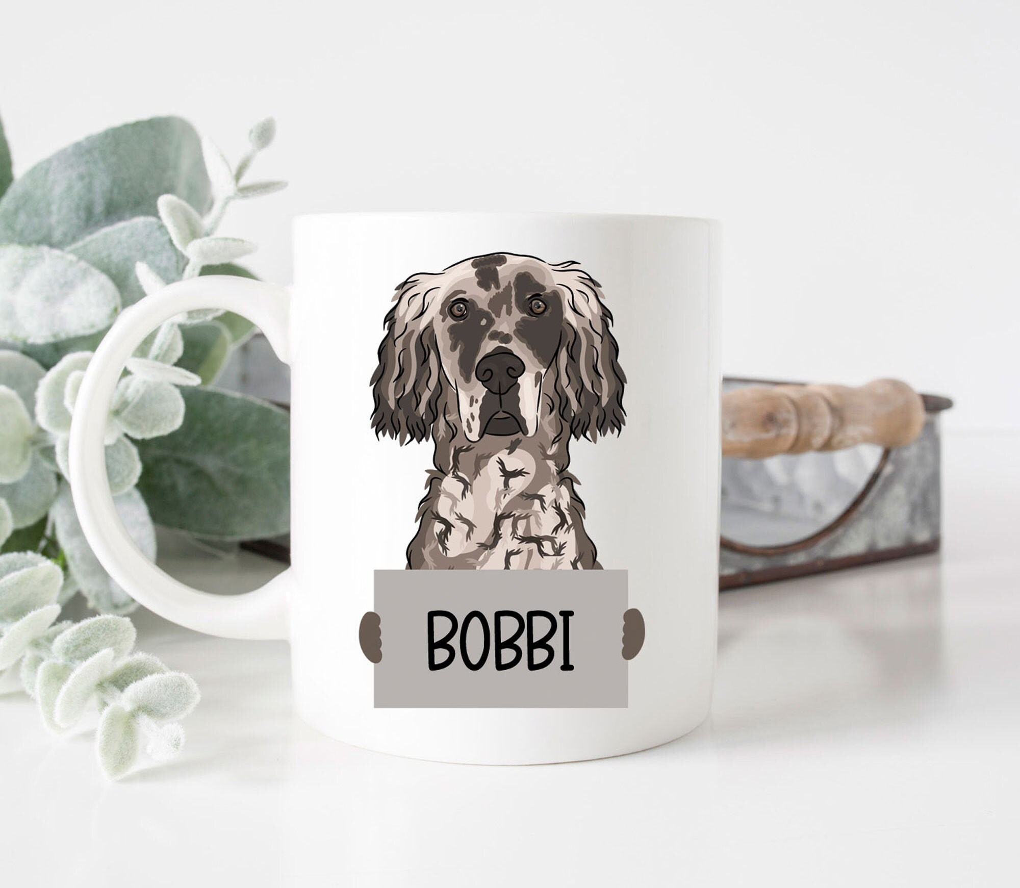 English Setter Coffee Mug Personalised English Setter Mug Etsy UK