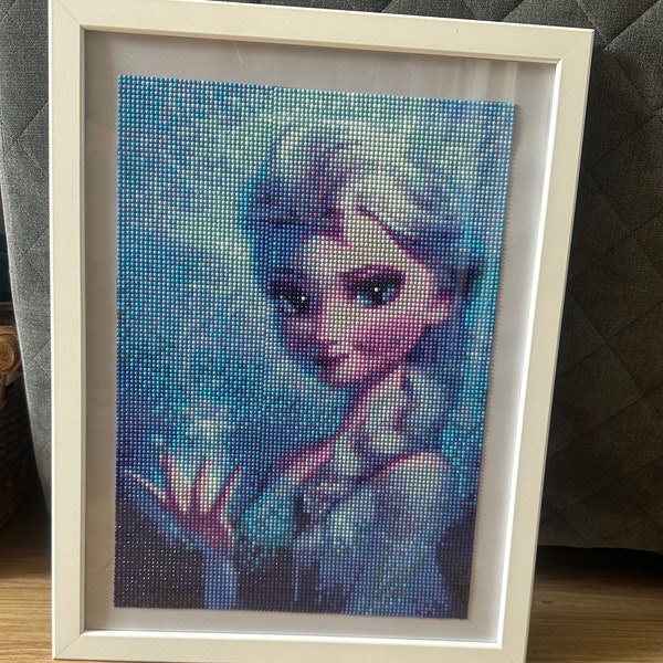 Completed Diamond art. Elsa from frozen