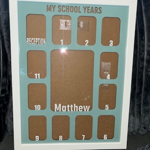 My school years frame A3