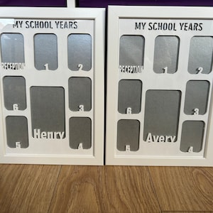 My school years frame. A4 size