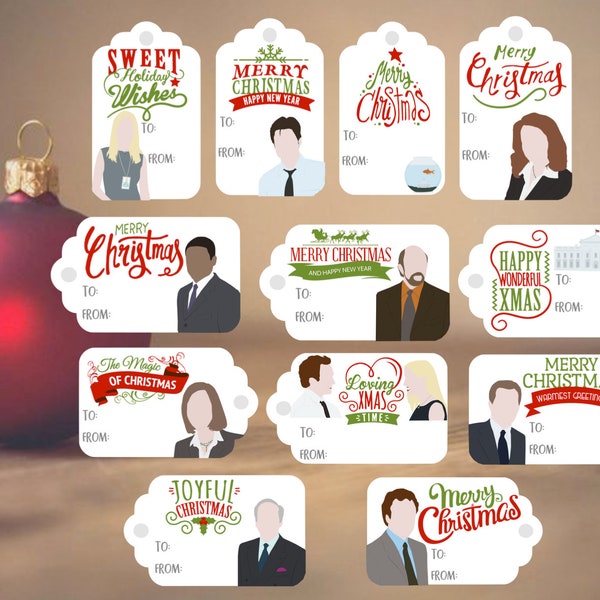 West Wing Christmas Tags