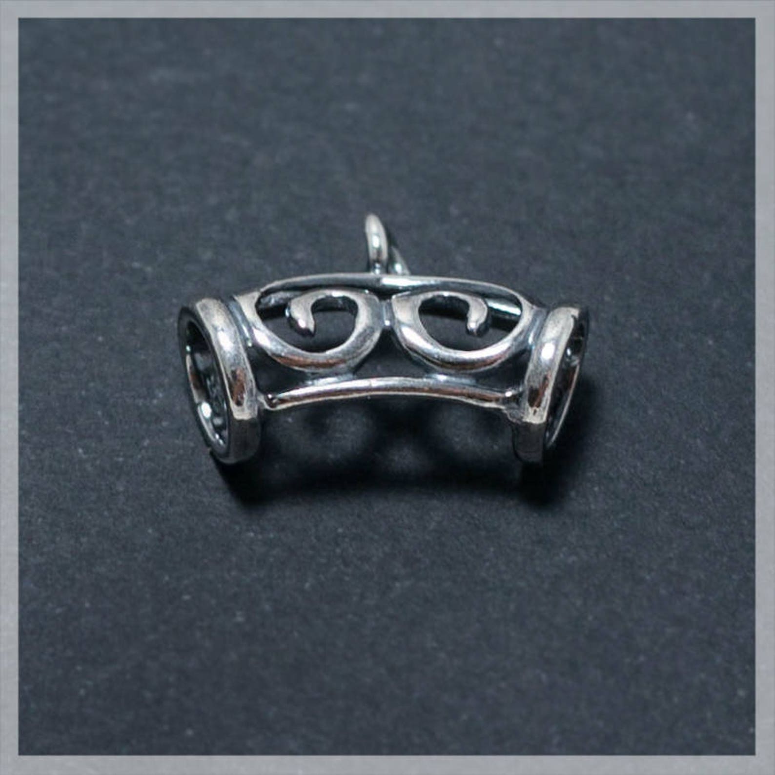 Sterling Silver Pendant Bail with Ring Silver pendant bail Etsy