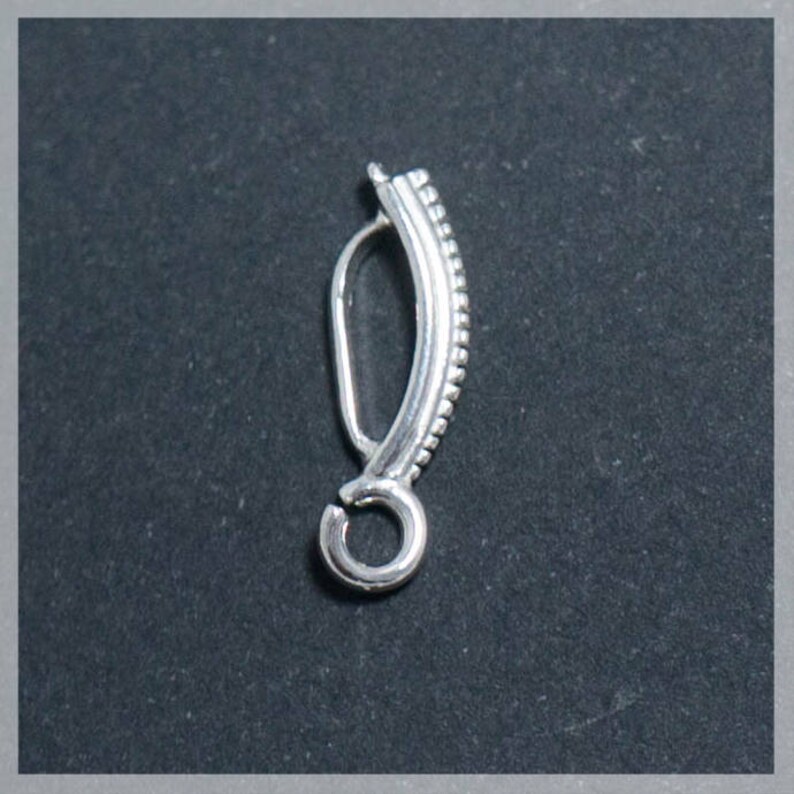 Silver Pendant Bail Bali Sterling Silver Bail Filigree Etsy