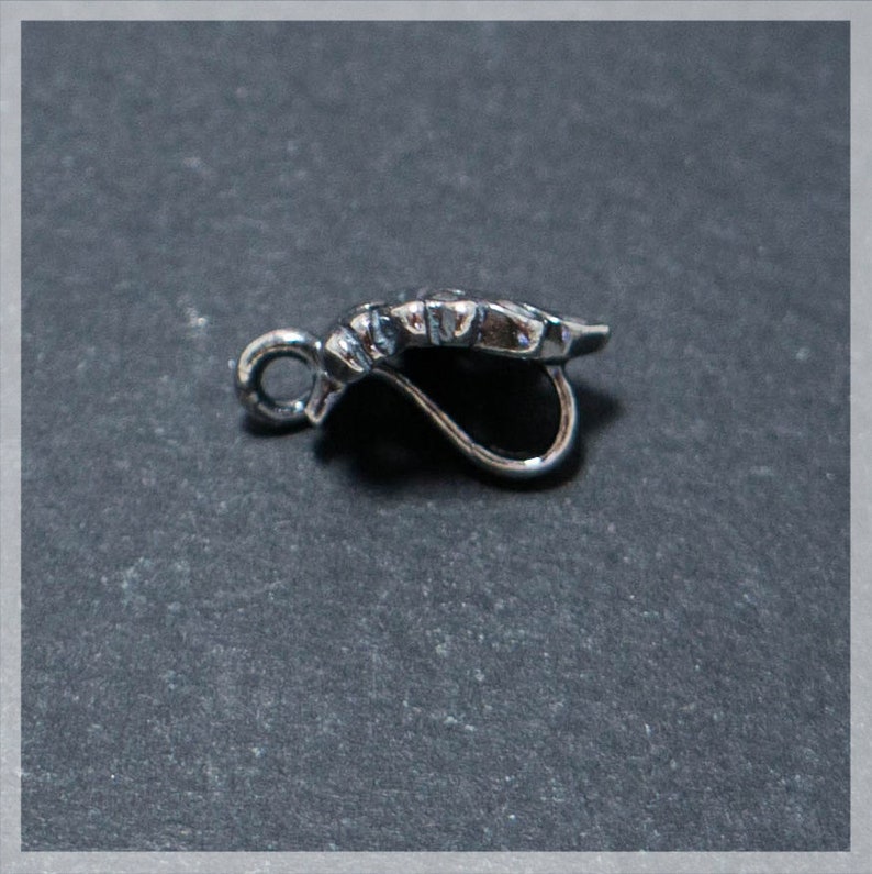 Silver Pendant Bail Bali Sterling Silver Bail Filigree Etsy