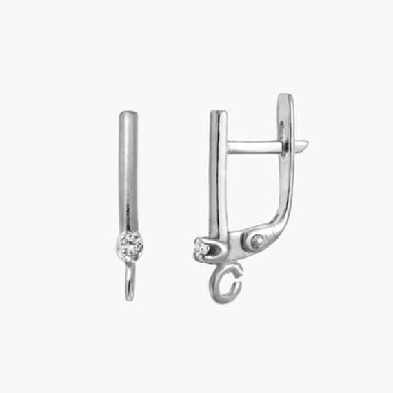 100pcs #306389 10pcs 50pcs Sterling Silver Shield Earring Leverbacks