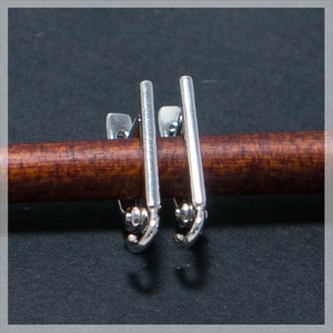 Sterling Silver Leverback, Ear hooks, Ear wire,  earrings components B04