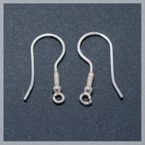 925 Sterling Silver Earring Wires, Sterling Silver Ear hooks, Ear wire,  earrings components