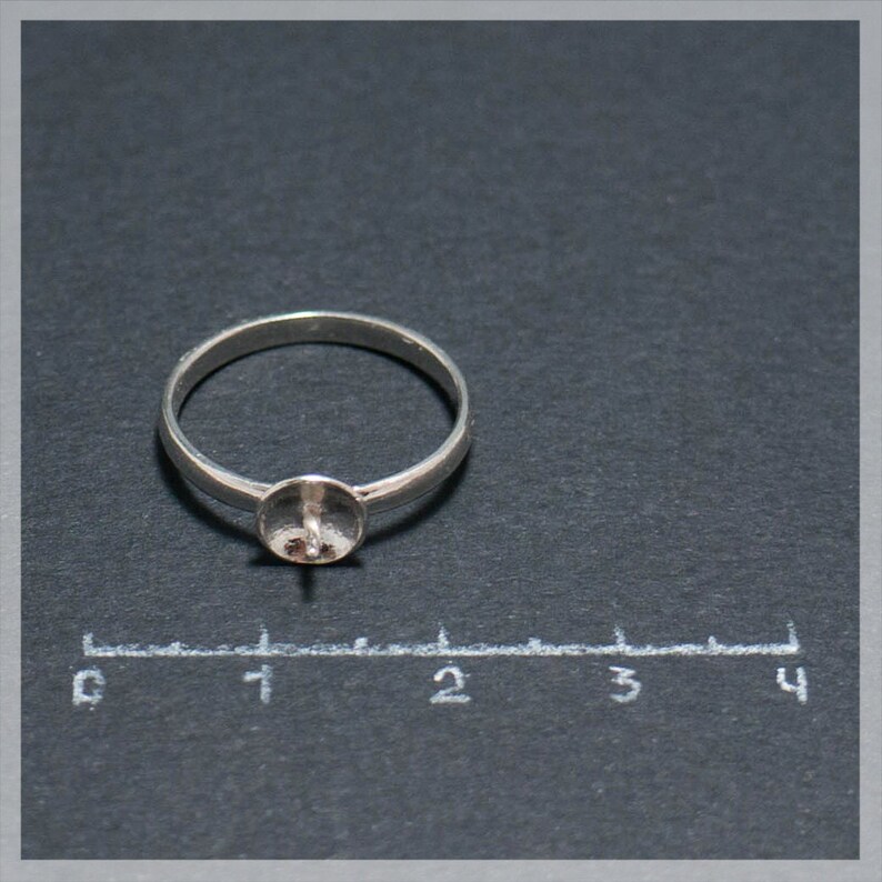 Sterling Silver Ring Base Sterling Silver Ring Findings Etsy