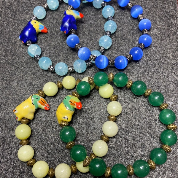 Ceramic Animal Beads Etsy