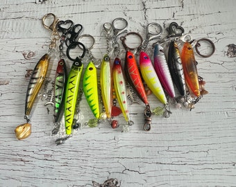 Vintage Fishing Lure Keychains.real Fishing Lures.cute Gift