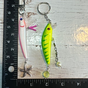 Fish Lure Keychain, Fishing Lure Keychain, Gifts for Him, Fishing Lure ...