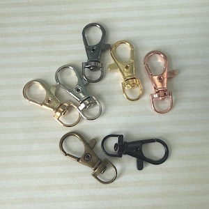 Swivel Lobster Clasp, Zinc Alloy Keychain Clip (36*13 mm)