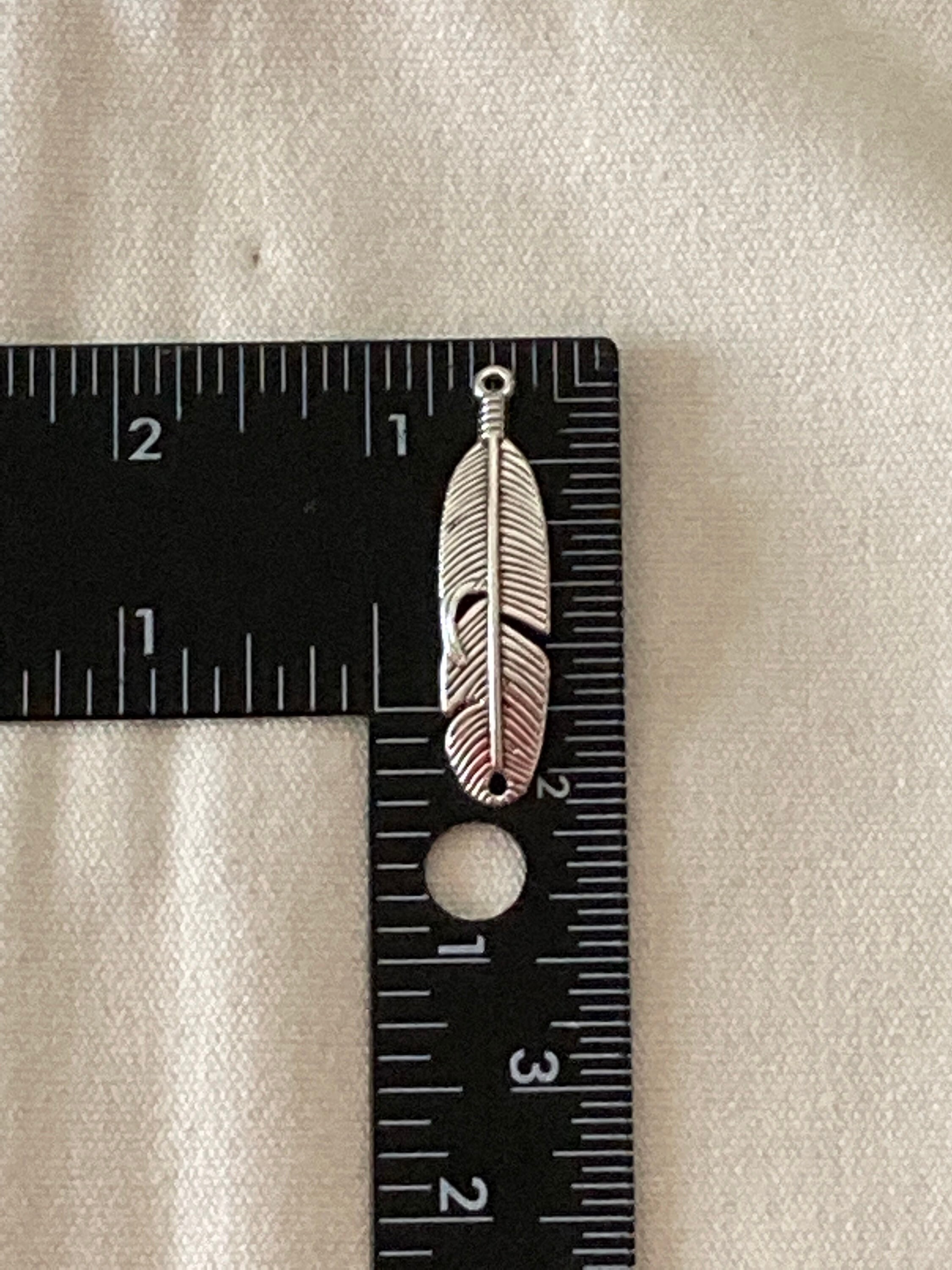 4pcs Antique Silver Feather Charms Curved Feather Charm Etsy UK