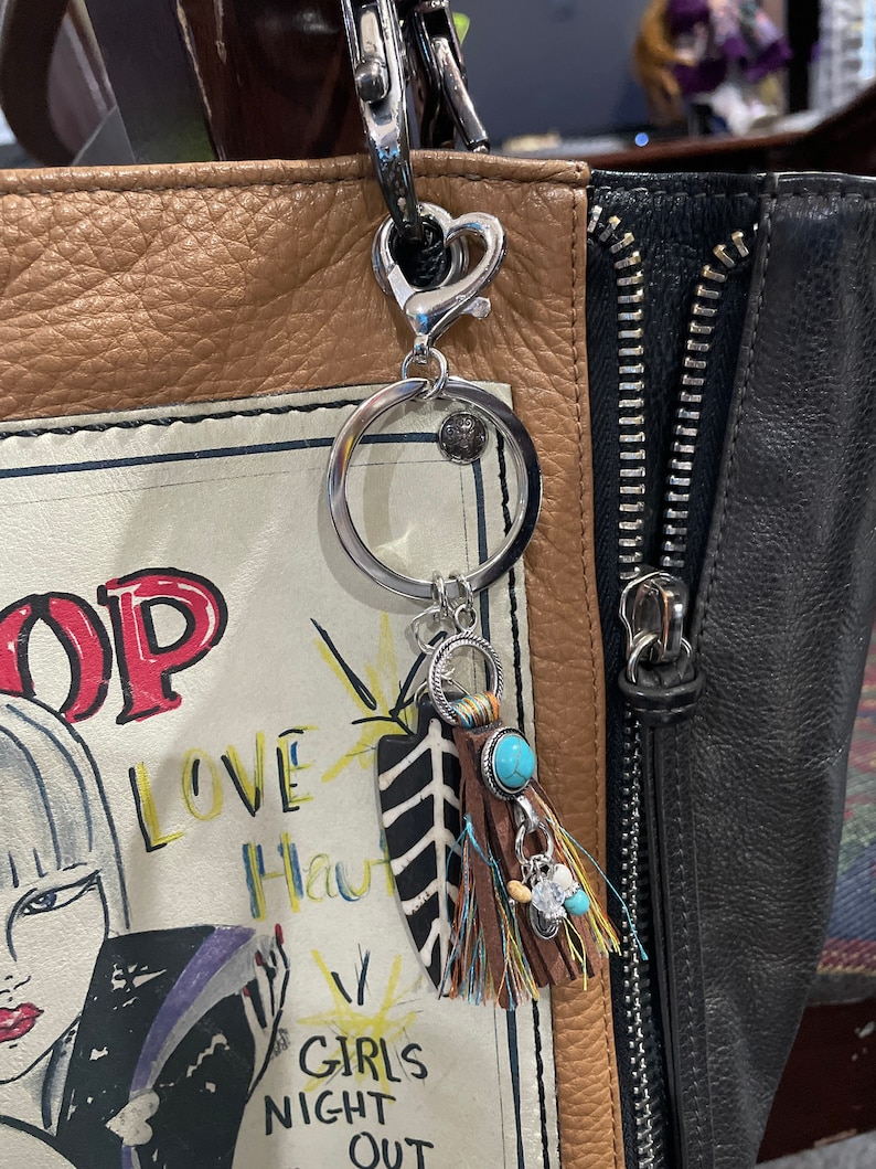 Arrowhead Keychain Tassel Keychain Bone Arrowhead Keychain Native American Keychain Tribal Keychain,Brown Bone Brown Arrowhead Keychain