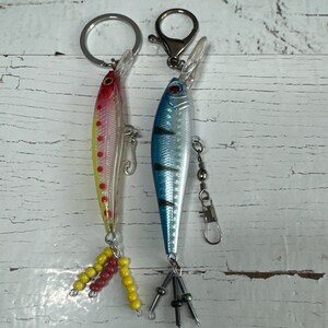 Fish Lure Keychain, Fishing Lure Keychain, Gifts for Him, Fishing Lure ...