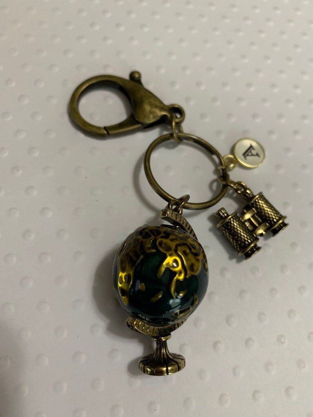 Globe Keychain, Explorer Keychain, Binoculars Keychain, Purse Charm