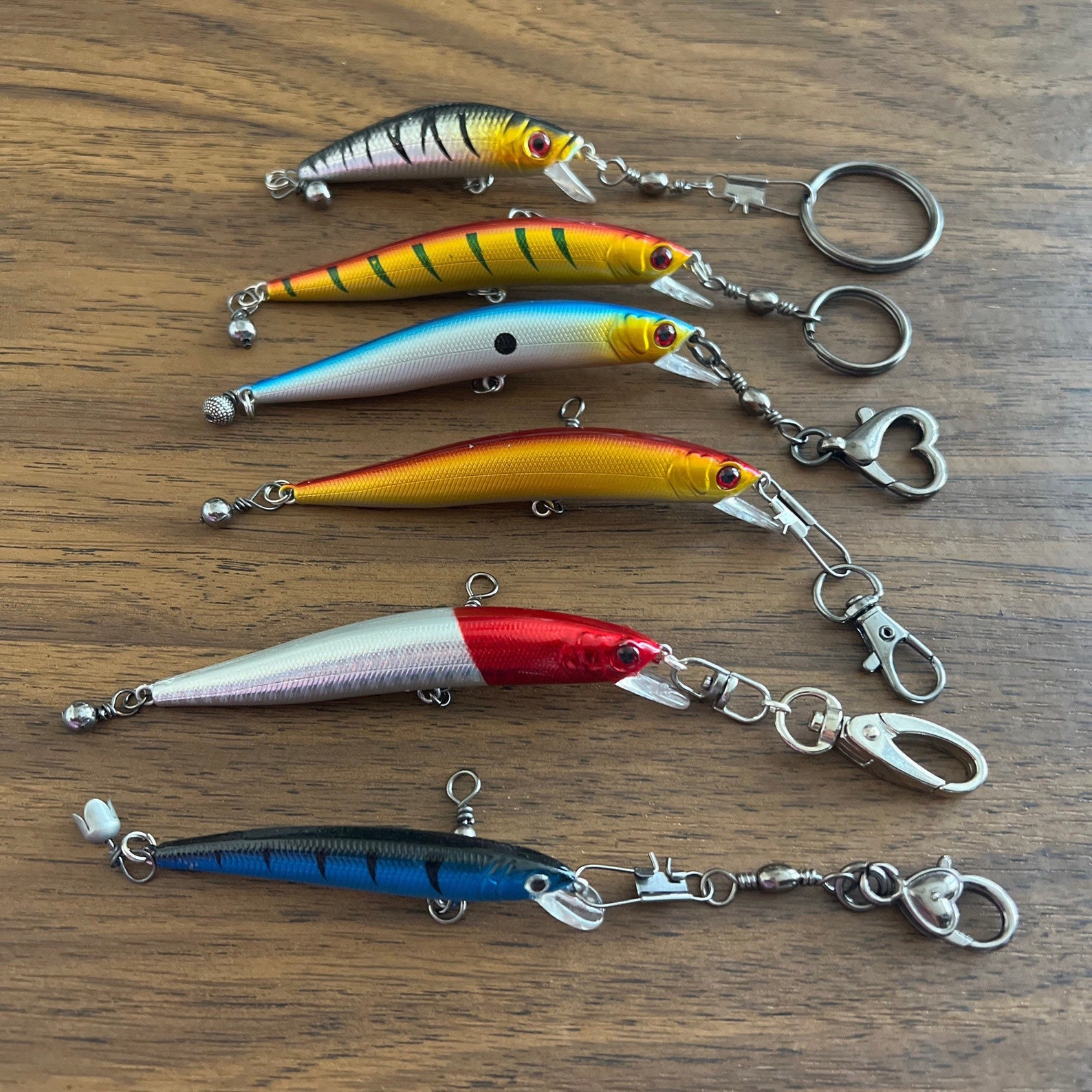 Fish Lure Keychain Fishing Lure Keychain Gifts for Him Etsy
