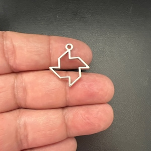 Spinner Shape Charms, Silver charm, Shape charm, Pinwheel Alloy charm, Pinwheel Shape, Wind Toy Shape 20mm