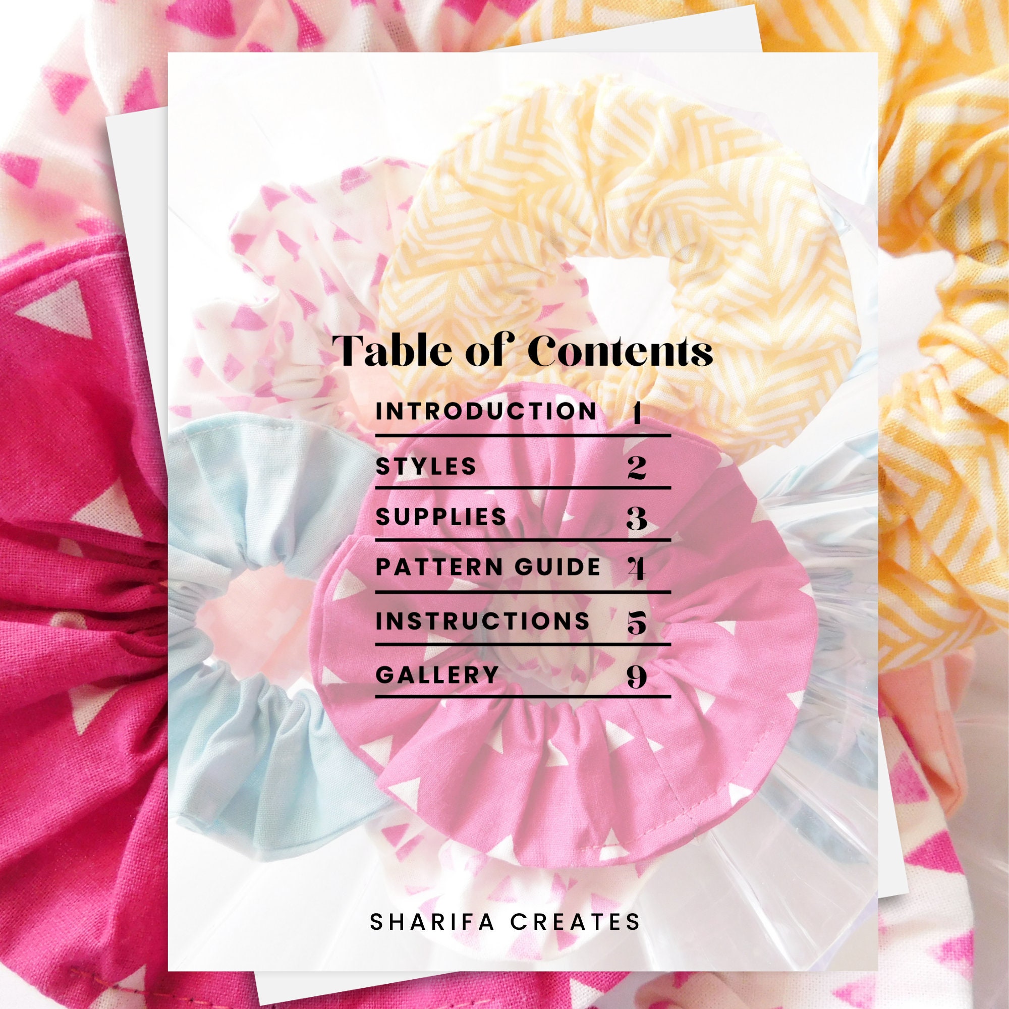 Scrunchie PDF Sewing Pattern and Tutorial - Etsy