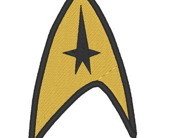 Patrón de bordado de parche de comando