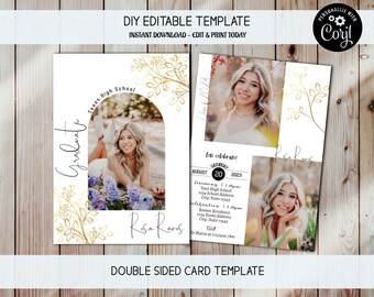 高校卒業生、大学卒業生、卒業パーティー招待状、卒業発表、写真付き卒業招待状、2023年度卒業生、