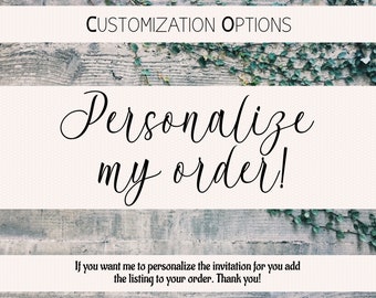 招待状をカスタマイズしましょう！