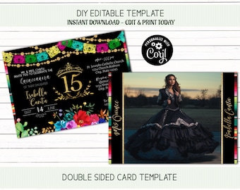 キンセアニェラへの招待、ミス・クインス、フィエスタのテーマ、15 歳の誕生日、メキシカン・フィエスタへの招待、フィエスタ・キンセアニェラへの招待、即時ダウンロード