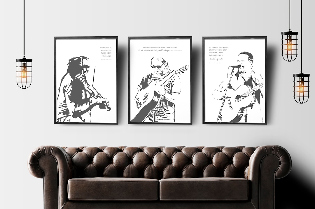 Dave Matthews Band Art With DMB Quotes - PRINTABLE, Three Digital ...