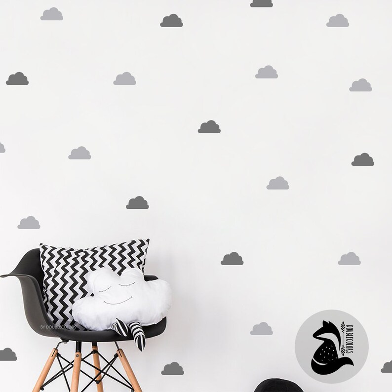 gift for kids Cloud Wall Decal for Nursery wall stickers for kids room nursery decor.