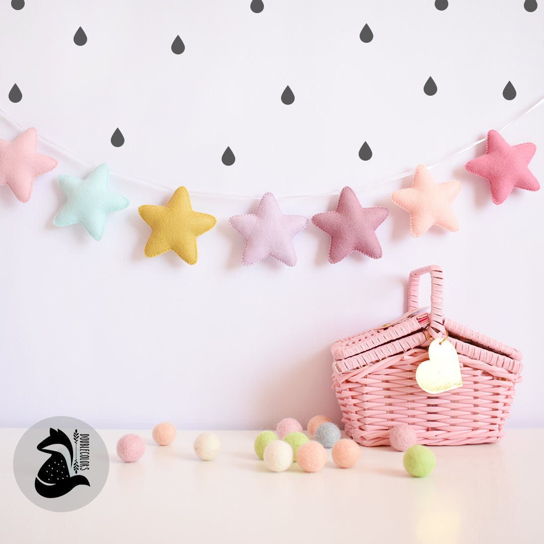 felt garland nursery